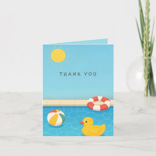 Splish Splash it's a Baby Bash Thank You Card