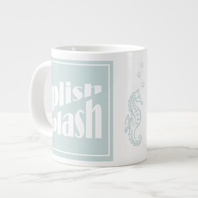 Splish Splash Large Coffee Mug (Front Left)