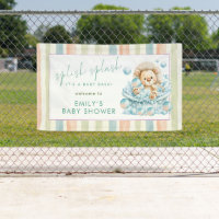 Splish Splash Lion Stripes Welcome Baby Shower