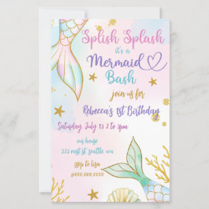 Splish Splash Mermaid Bash Birthday Party