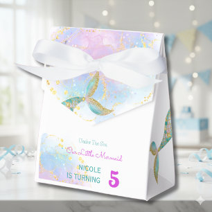 Splish splash mermaid birthday bash favour box