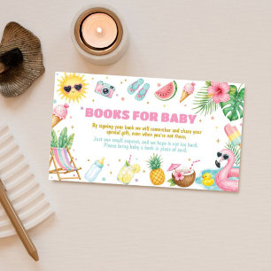 Splish Splash Pool Baby Shower Books For Baby Enclosure Card