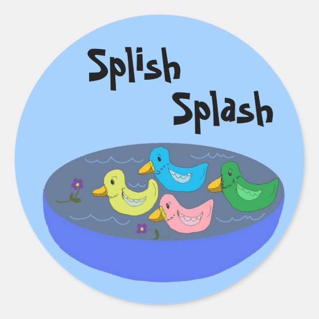 Splish Splash - stickers (Front)