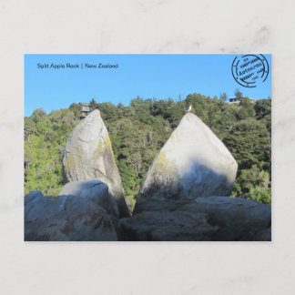 Split Apple Rock (Neuseeland) Postkarte Postcard