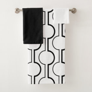 Split Circles Bath Towel Set