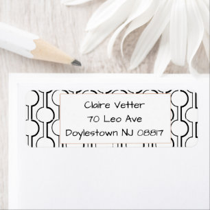 Split Circles Return Address Label