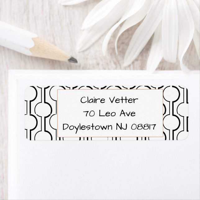 Split Circles Return Address Label (Insitu)