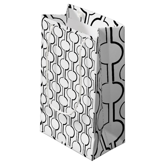 Split Circles Small Gift Bag (Front Angled)