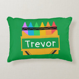 Split Crayon Box Personalised Kids  Decorative Cushion