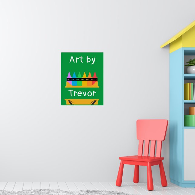 Split Crayon Box Personalised Kids Poster (Nursery 1)