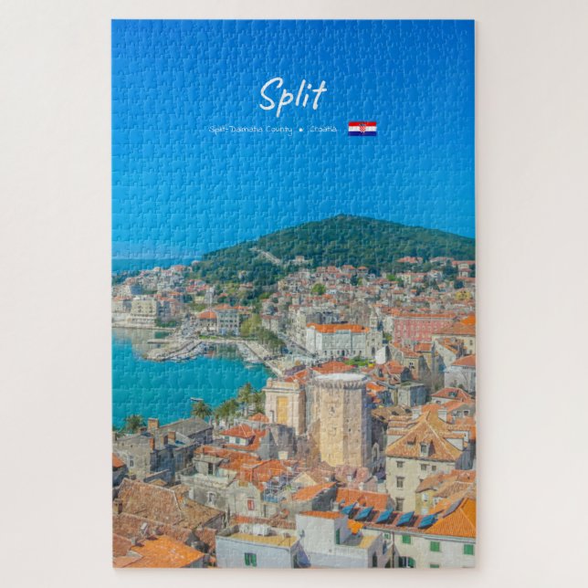 Split, Croatia - Coastal City Jigsaw Puzzle (Vertical)