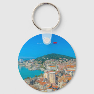 Split, Croatia - Coastal City Key Ring