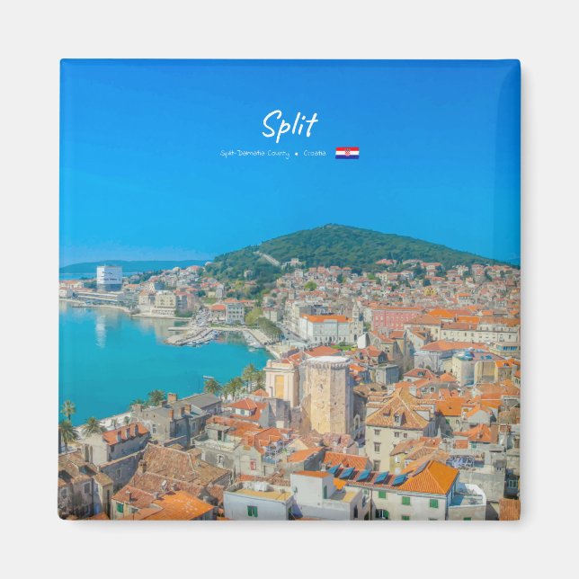Split, Croatia - Coastal City Magnet (Front)