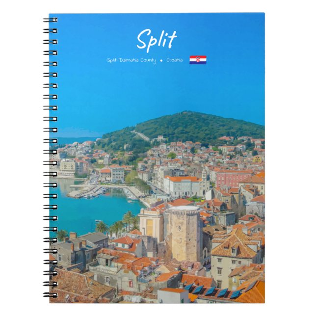 Split, Croatia - Coastal City Notebook (Front)