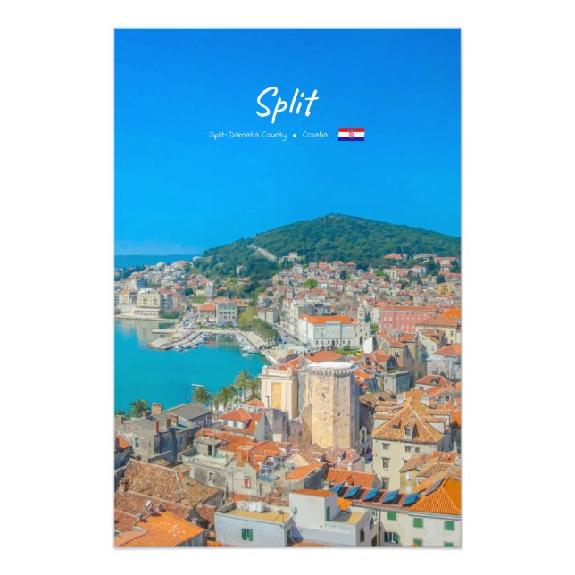 Split, Croatia - Coastal City Photo Print (Front)