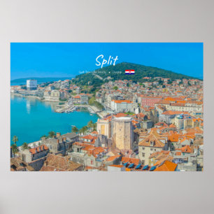 Split, Croatia - Coastal City Poster