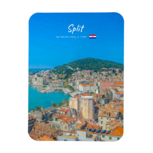 Split, Croatia - Coastal City Rounded Magnet