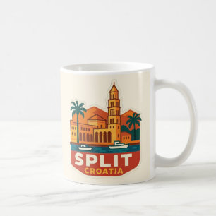 Split Croatia Colourful Mug