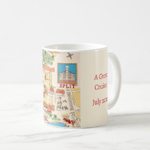Split Croatia Colourful Mug