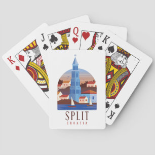 Split Croatia Dalmatia Vintage Playing Cards
