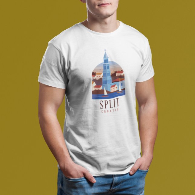 Split Croatia Dalmatia Vintage T-Shirt (Split Croatia Dalmatia Vintage T-Shirt)