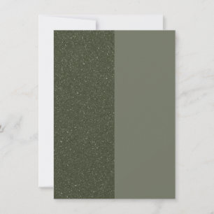 Split Design Flat Card – Moss Green & Textured