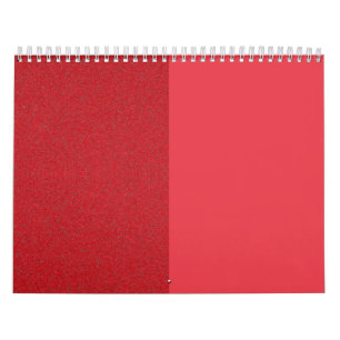 Split Design Tomato Red Wall Calendar – Customise