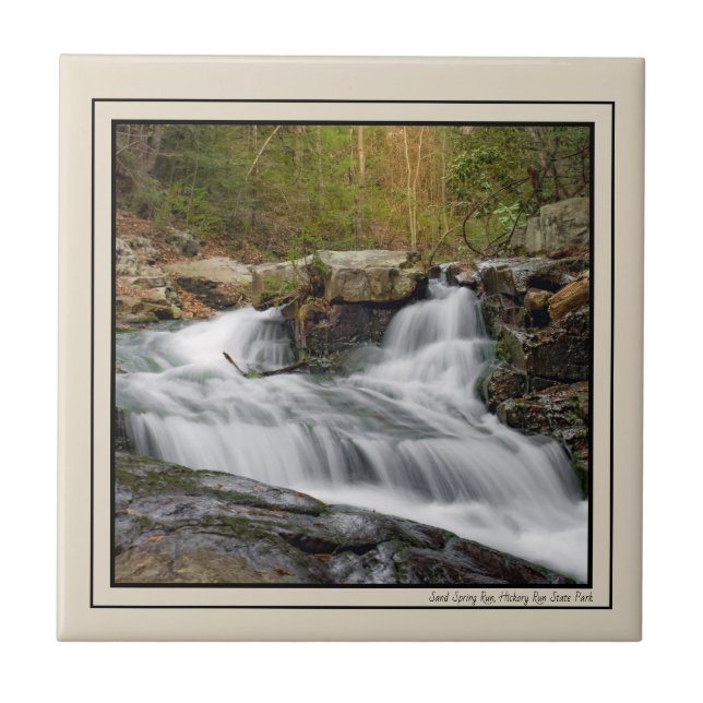 Split Falls on Sand Spring Run Ceramic Tile (Front)