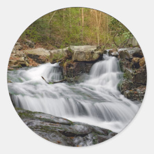 Split Falls on Sand Spring Run Classic Round Sticker