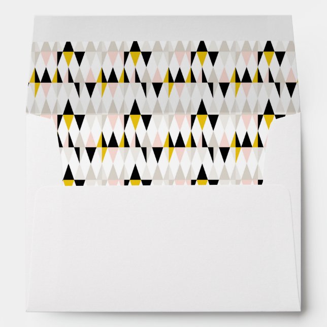 Split Geometric Triangle Pattern Envelope (Back (Bottom))