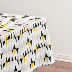 Split Geometric Triangle Pattern Tablecloth