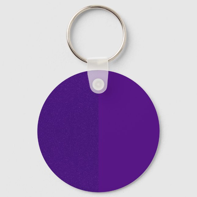 Split Glitter & Matte Purple Keychain – Customise (Front)