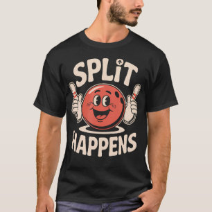 Split Happens Retro Bowling Tee Design
