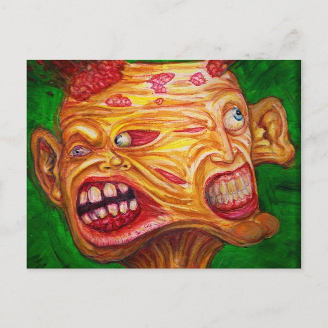 SPLIT HEAD POSTCARD (Front)