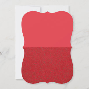 Split Horizontal Tomato Red Flat Card – Customise