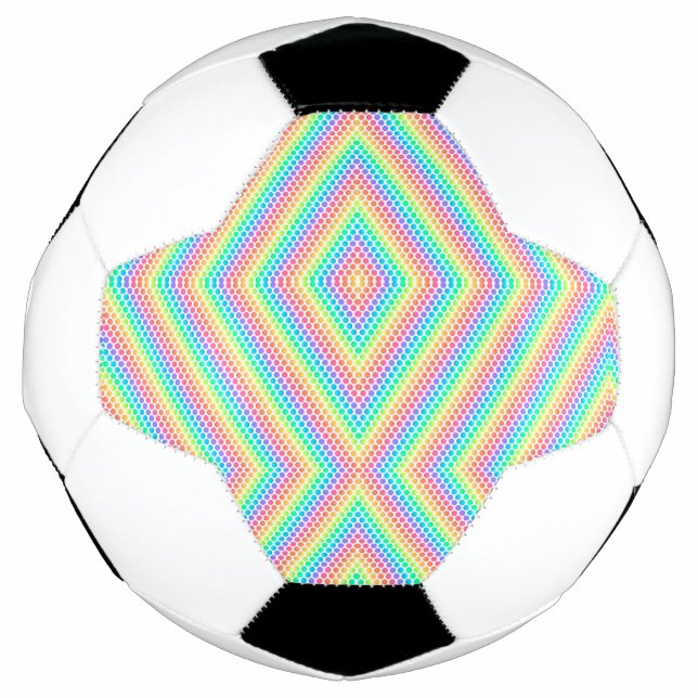 Split image showing a soccer ball design (Front)
