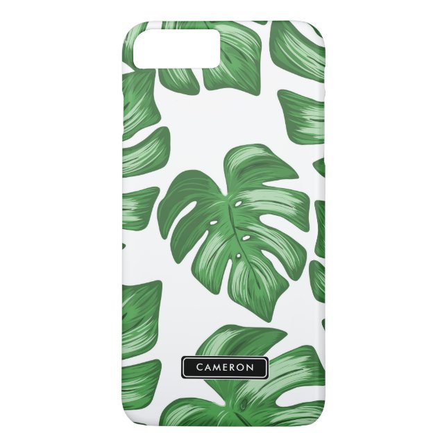 Split Leaf Philodendron Custom iPhone 8 Plus Case (Back)