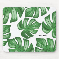 Split Leaf Philodendron Tropical Custom Mousepad