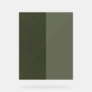 Split Moss Green Acrylic Sign – Customisable