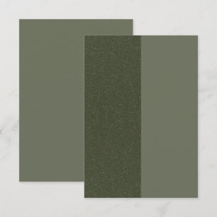 Split Moss Green Flat Greeting Card – Customisable