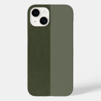 Split Moss Green iPhone 14 Case – Customisable