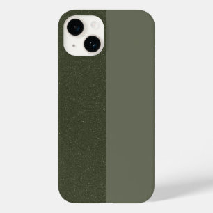 Split Moss Green iPhone 14 Case – Customisable