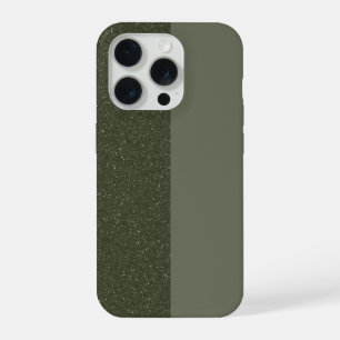 Split Moss Green iPhone 15 Pro Case – Custom