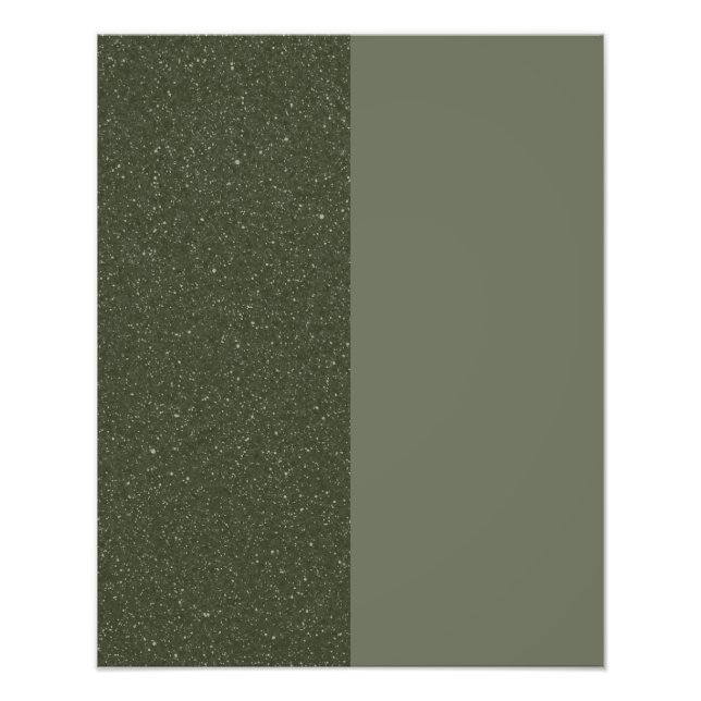 Split Moss Green Noise Photo Enlargement (Custom) Print (Front)