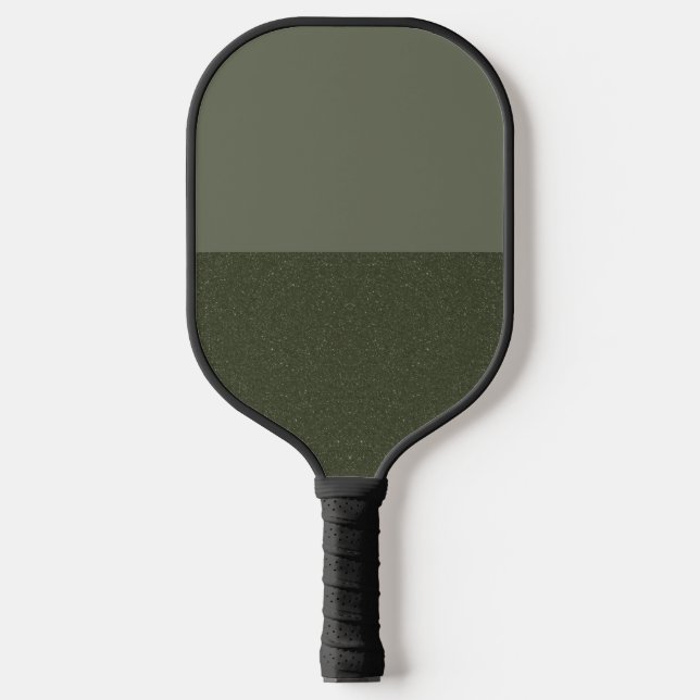 Split Moss Green Pickleball Paddle Customisable (Front)