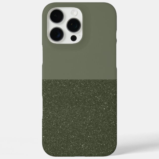 Split Moss Green Texture iPhone Case – Customise (Back)