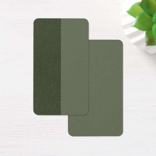 Split Moss Green Texture Profile Card – Customise (Desk)