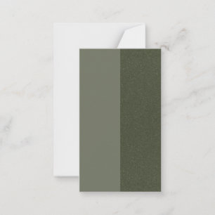 Split Moss Green Textured Flat Card – Customisable