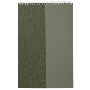 Split Moss Green Wall Calendar – Customisable