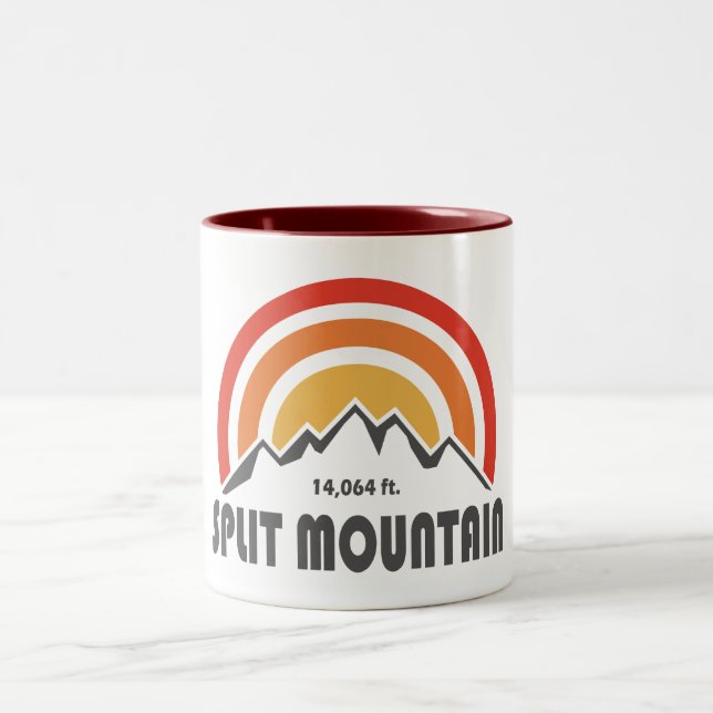 Split Mountain California Two-Tone Coffee Mug (Center)